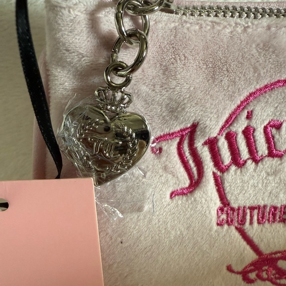 BEAUTIFUL JUICY COUTURE MINI GIRLIE ROYALTY WRISTLET CHIFFON PINK COUTURE LUXURY - Picture 3 of 10